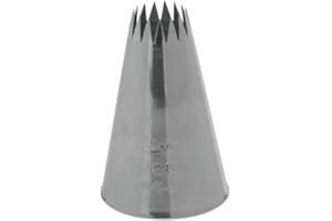 Ateco # 865 - French Star Pastry Tip .44'' Opening Diameter- Stainless Steel