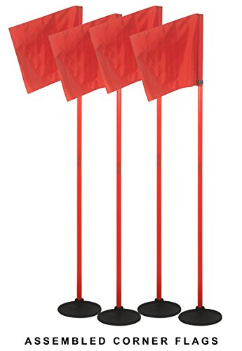 American Challenge Soccer Sports Coaching Sticks Flags (Red, Standard)