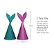 CGL Pool Mermaid Party Supplies Kit - Party Favors Girls Birthday Party Baby Shower - Banner, Pom Poms, Balloons, Cupcake Toppers and Party Hats 76 Pack