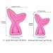 Kabi Mermaid Tail Mold Silicone Seashell Candy Molds for Chocolate Fondant Cake Decoration(4Pack)
