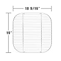 Music City Metals 44281 Chrome Steel Wire Cooking Grid Replacement for Gas Grill Models Aussie 4280 and Aussie 4280-0A113