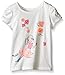 The Children's Place Little Girls' Ruched Sleeve Printed Top