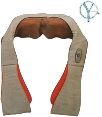 Younique Body Shiatsu Neck & Shoulder Massager with Heat - Adjustable Kneading Massage Therapy with Heat to Relieve Sore Muscles, Back Pain & Stiffness