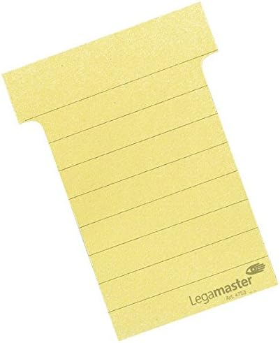 Legamaster 7 475202 T-Cards for Slide Index System Yellow
