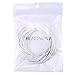 BEADNOVA Genuine Round Leather Cord White Leather Strips for Jewelry Making Bracelet Necklace Beading (11 Yards,1.5mm)