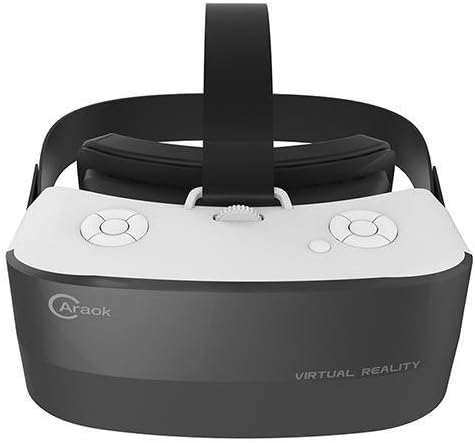 Caraok All-in-one Machine Virtual Reality Headset 3D Glasses 720p 5.5 Inch Sharp IPS Display 1G Ram 8GB Available WiFi Bluetooth 4.0 USB Port TF Card Slot US Plug