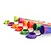 Dpowro Multiuse Popsicle Molds - Silicone Ice Pop Molds and Slim Snack - Maker with Attached Cap - Ice Pop Tube Mold Container - BPA Free - Multi-Color，Set of 6