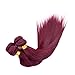 Black Rose Hair 300Gram Bundles Deal Silky Straight 99J Burgundy Red Color Human Hair 3 Bundles Thick Soft Peruvian Virgin Hair Weft Exteniosn r(99J#, 20