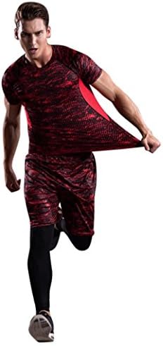 Plus Size Yoga pants! ❤️ Three-Piece Suit, Neartime Casual Yoga Sportwear Workout Leggings Slacks Fitness Sports Gym Running Athletic Trousers (❤️Asian3XL, Red)