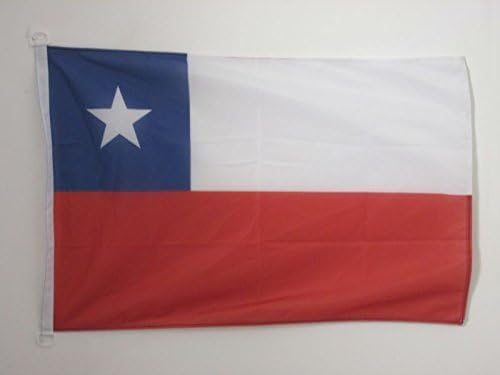 AZ FLAG, Chile Flag, 3x5 Ft, For Outdoor, Chilean Banner Knitted Polyester with Two Plastic Rings, Fade Resistant