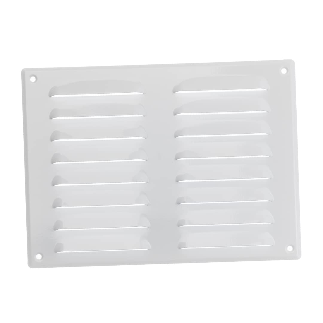 260x190mm / 10x7" inch White Metal Air Vent Grille Cover with Insect Mesh - Ventilation Cover โ image 1
