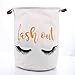 SuperiMan Gold Theme Cotton Storage Basket with Handles,Laundry Basket,Toys Organizer Basket (Eyelashes)