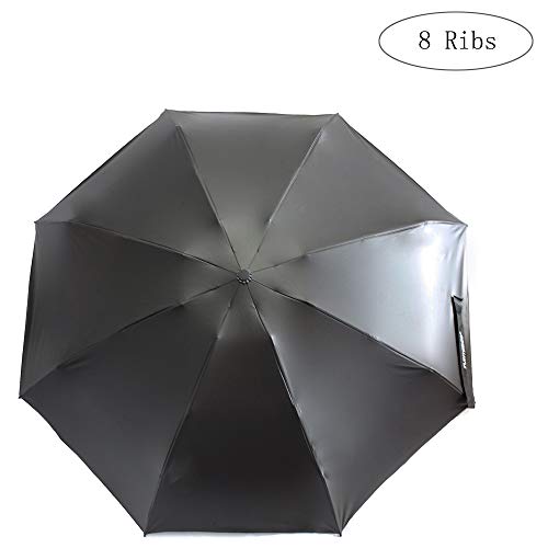FUNTRESS Mini Compact Umbrella for Travel Extra Large UV Protection Sun Rain Umbrellas Women Kids Outdoor Gift Lightweight Upgraded (Starry sky) - Thumbnail 6