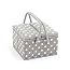 Cestino Porta Cucito In Bambù Relaxdays XXL, 11 Scomparti - Scatola Organizer 30x44x22 Cm, Beige