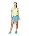 Under Armour Womens UA HeatGear Armour 3 Printed Shorty LG (US 12-14) x One Size CARIBBEAN BLUE