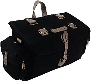 Zimbale Bicycle Waterproof Canvas Saddlebag - 7 Liter Capacity - 10.6 X 7.19 X 5.9 (inch)