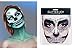 Skull Face Jewels Day of the Death Face Gems for Halloween Face Decals,6-Pack