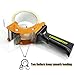 LDS Industry Rapid-Replace Packing Tape Dispenser Gun with Tape and Extra Blade, 2IN(50mm) Lightweight Ergonomic Industrial Handheld Tape Cutter for Carton, Packaging and Box Sealing (Orange)