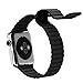 Wingco Apple Watch Band - Magnet Closure, 42mm Soft Genuine Leather Loop Bracelet Strap, Replacement Wrist Band for iWatch - Black