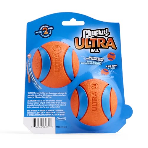 Chuckit! Ultra Balls Medium - Pack of 2 Suitable for all breeds of dog