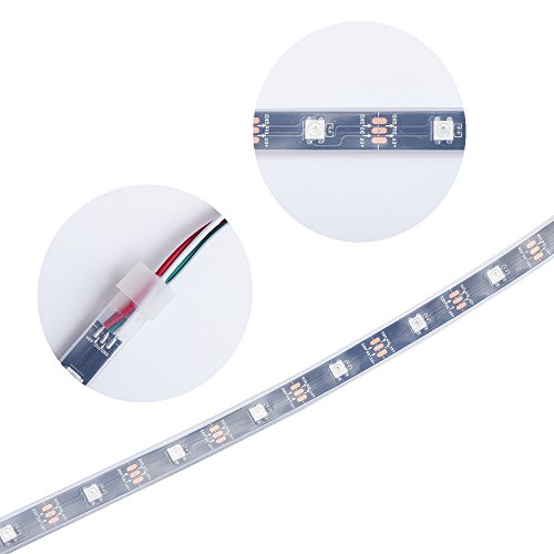 CHINLY WS2812B LED Strip Light 16.4ft/5M Individually Addressable 5050 RGB Flexible Dream Color 30LE - //medicalbooks.filipinodoctors.org