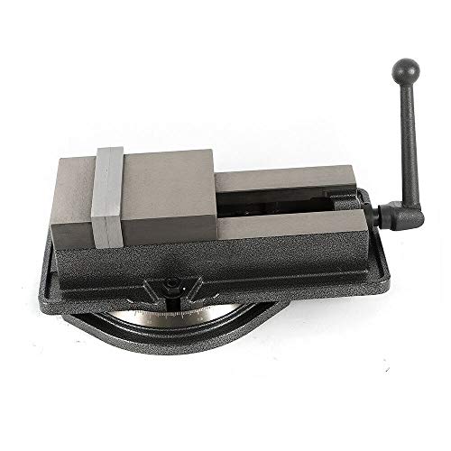 5" Milling Machine Lockdown Vise, 360° Swiveling Base High Clamping Power (US Shipping) - Thumbnail 4