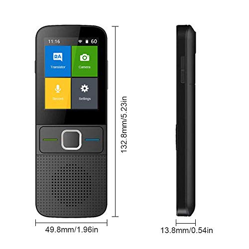 TEEPAO Smart Language Translator Device, 137 Languages Two-Way Real Time WiFi/Offline Instant Translation with 2.4 Inch Touch Screen, Pocket Voice/Text/Recording/Photo Translator Device