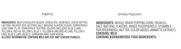 M&M’S AND ORVILLE REDENBACHER’S MOVIE NIGHT SUPPLIES SNACK SET, MILK CHOCOLATE CANDIES AND BUTTER POPCORN, 14.6 OZ GIFT PACK WITH 10 FUN SIZE M&M’S AND 3 POPCORN BAGS