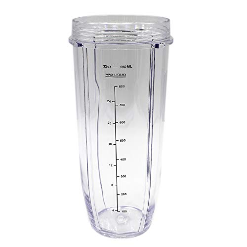 Anbige New Style Extractor Blade with 32oz cup and lid for Ninja Blender BL660W/BL660/BL740/BL770/BL771/BL773CO/780 - Thumbnail 5