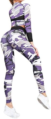 FECPD Conjunto de Yoga Mujer Ropa Deportiva Fitness Traje ...