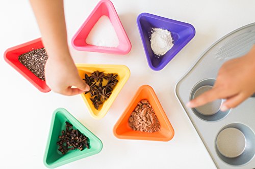 Lollaland Condiment Dipping Cups for Kids (7-Count Rainbow Assorted): Made in USA, Microwave-/Dishwasher-Safe ...