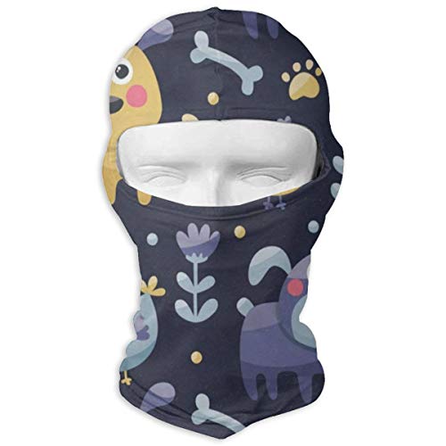 BELLM Cute Cat Pattern Full Face Masks UV Balaclava Hood Ski Mask Motorcycle Neck Warmer Tactical Hood for Cycling Outdoor Sports Hiking