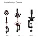 Mannequin Head 100% Real Human Hair for Cosmetology Training with Free Clamp Holder 16