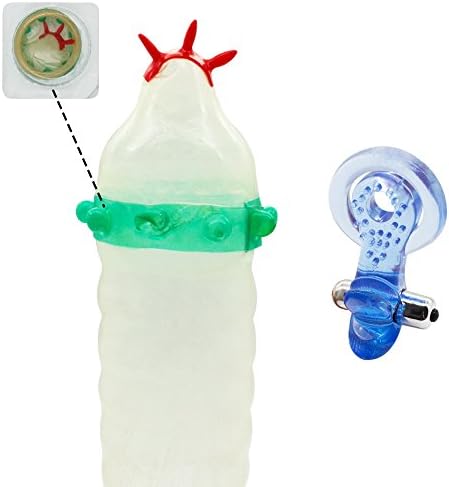 ONZ LIVE Novel Creative Latex Sensitive Massage Spike Dotted Ribbed Male Condom Package With Vibrating Ring