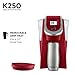Keurig K250 Coffee Maker, Single Serve K-Cup Pod Coffee Brewer, With Strength Control, Imperial Red