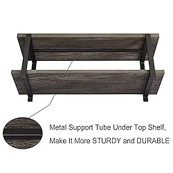 EXCEFUR Shoe Bench, Industrial Entryway Bench with