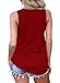FARYSAYS Women's Summer Sleeveless V Neck Lace Up Criss Cross Cami Tank Tops