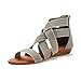 DREAM PAIRS Women's Elastica8 Summer Fashion Design Ankle Low Wedges Sandals