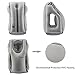 SmartDer Inflatable Travel Pillow, Airplane Pillow, Neck Pillow for Airplane Travel, Travel Pillows for Airplanes & Office Napping with Head & Neck Support (Grey)