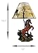 Brown Stallion Horse Table Lamp W/Nature Print Shade