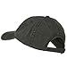 Washed Solid Pigment Dyed Cotton Twill Brass Buckle Cap - Charcoal Grey