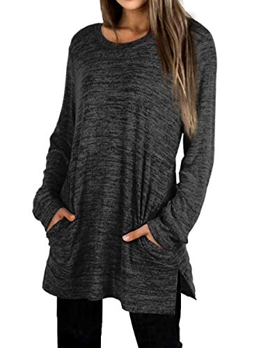 XIEERDUO Comfy Sweatshirts For Women Tunic Tops