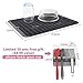 2 Pieces Silicone Dish Drying Mat Grey Large 15.8