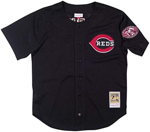 Amazon Com Barry Larkin Cincinnati Reds Men S Black Authentic Batting Practice Jersey Clothing