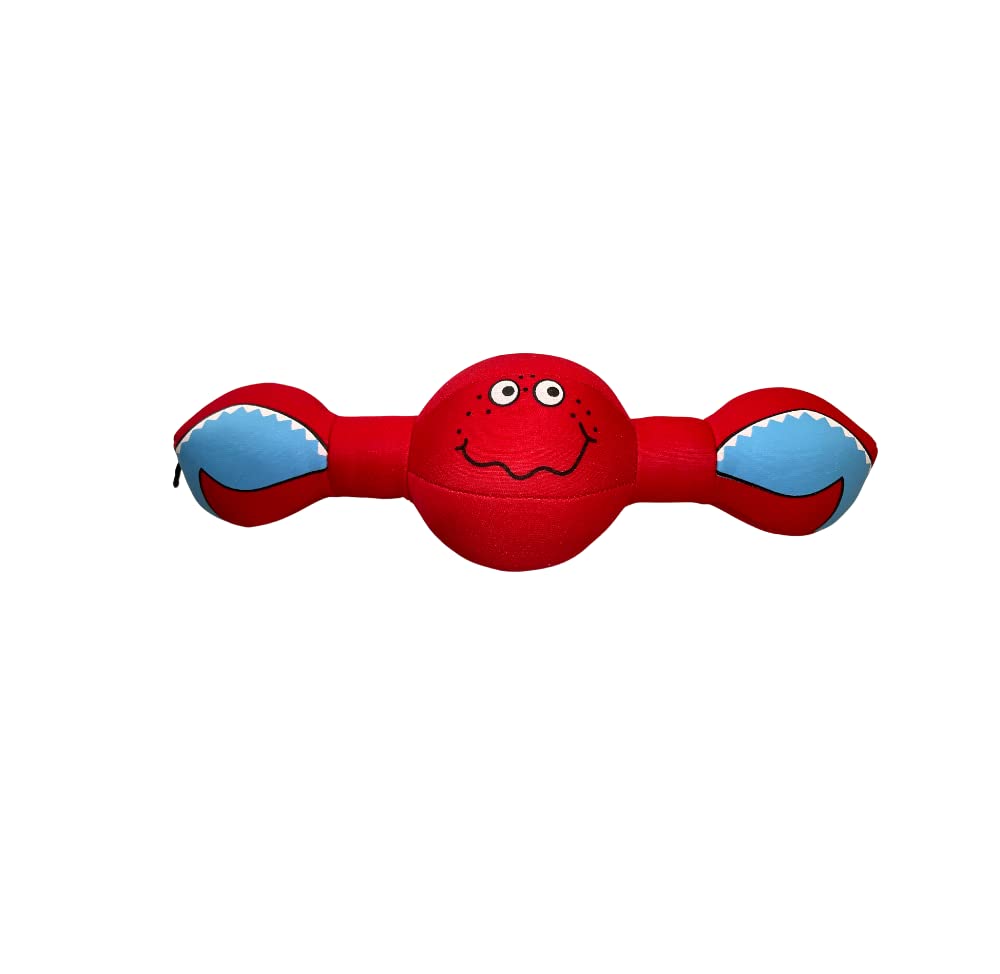 Billipets Floating Dog Toys Red Shark. Durable and Tough Colorful Neoprene Dog Toy. Ideal for Water War, Interactive Game of Tug and Fetch, Size: 30cm