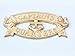 Handcrafted Model Ships Solid Brass Captain's Quarters Sign - Nautical Decoration - Beach Bedroom Theme