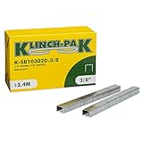 Klinch-Pak K-SB103020-3/8 1/2" Crown Staples, 2400