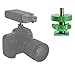 Cam Caddie Flashner ¼” – 20 inch Tripod Screw to Hot/Cold Shoe Adapter/Flash Converter - Standard Quarter Twenty Threaded Post Made from High Strength Steel and Aluminum (Green)