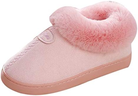 AgrinTol Women Velvet Loafers Slip-on Dress Shoes Couple Home Non-Slip Winter Shoes Wedge Platform Warm Snow Boots Shoes