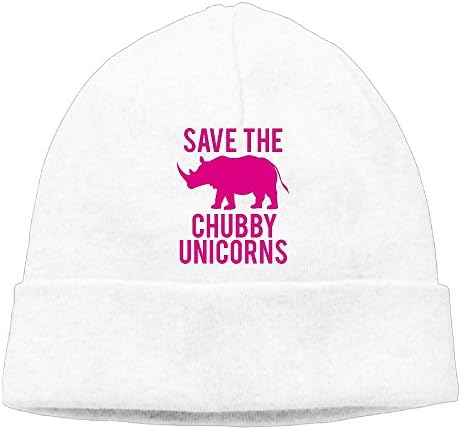 Uanjuzn Save The Chubby Unicorns Men/Women Cool Fashion Hedging Hat Wool Beanies Cap White